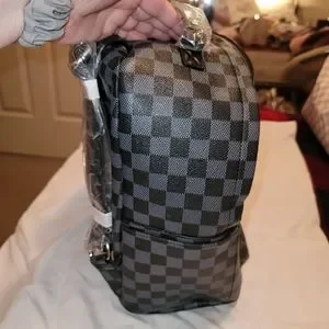 DAISY ROSE Black Checkered Backpack.    BRAND NEW Daisy Rose | Bags | Daisy Rose Black Checkered Backpack  main image 2
